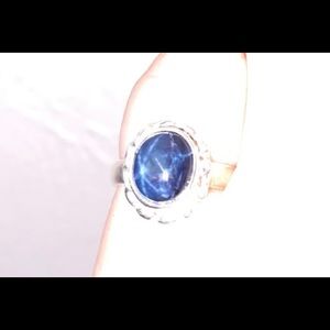 Natural Blue Star Sapphire Ring!